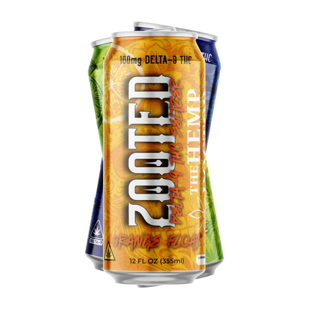 ZOOTED | 100MG DELTA 9 THC SELTZER - The Hemp Doctor Wholesale
