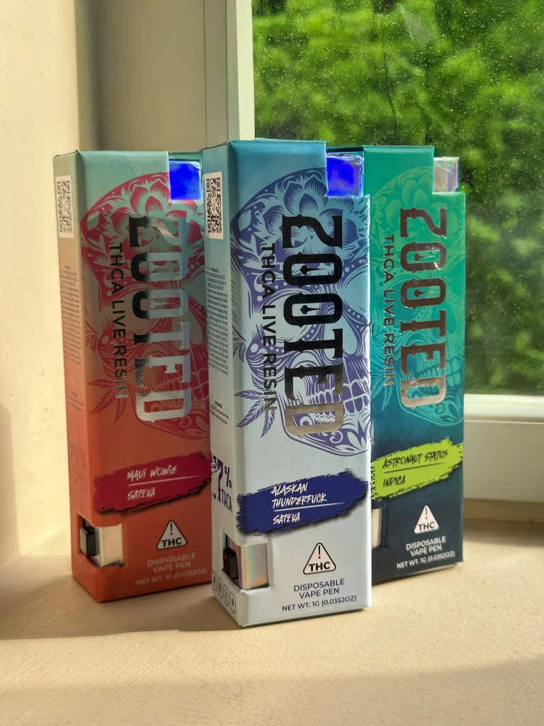The hemp doctor ZOOTED vape variants.